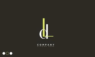 DL Alphabet letters Initials Monogram logo LD, D and L vector