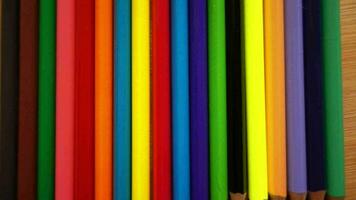 Wooden colour pencils video