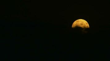 großer Mond in der Nacht video