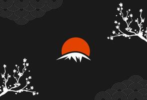 vector japanese style asian background design