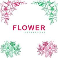 Free Vector Flower Background