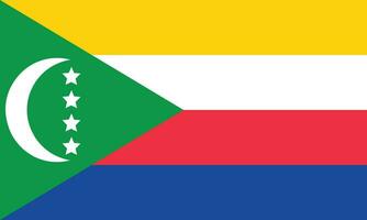 Flag of Comoros.National flag of Comoros vector