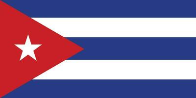 bandera de cuba.nacional bandera de Cuba vector