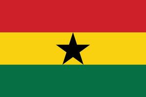 Flag of Ghana.National flag of Ghana vector