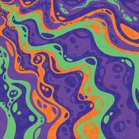 Abstract colorful psychedelic groovy background. vector