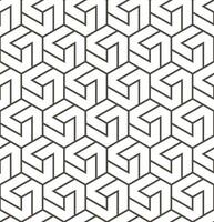 Seamless abstract geometric pattern in 3D style vector