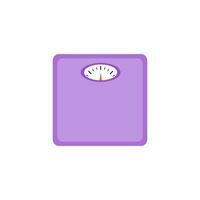 weight scales flat design vector illustration. Bathroom Floor Scales Icon Weight Measure Equipment Flat Vector Illustration