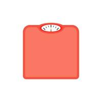 weight scales flat design vector illustration. Bathroom Floor Scales Icon Weight Measure Equipment Flat Vector Illustration