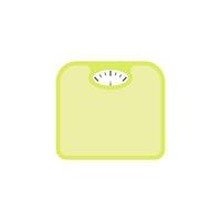 weight scales flat design vector illustration. Bathroom Floor Scales Icon Weight Measure Equipment Flat Vector Illustration