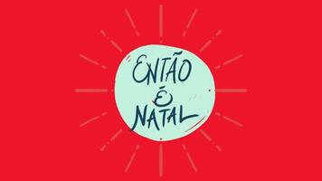 Natal animado texto video