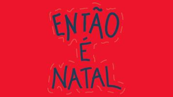 Natal animado texto video