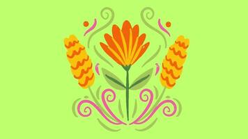 2d animated flower video
