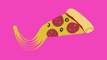 divertente animato Pizza video