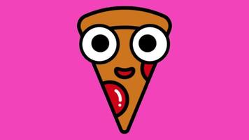 grappig geanimeerd pizza video