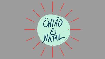 Natal animado texto video