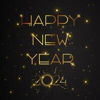 Happy new year 2024 background vector