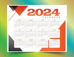 modern 2023 annual wall planner calendar template design vector