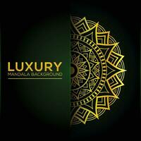 Luxury-style golden mandala background vector design