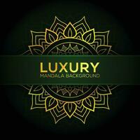 Luxury-style golden mandala background vector design
