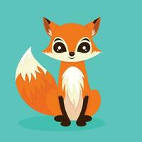 Foxy lady vector illustration graphic of a cartoon fox character