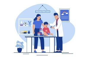 Pediatrician concept illustration vector