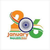 Indian republic day 26th january background vector