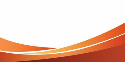 Abstract orange banner background with curves. Vector illustration