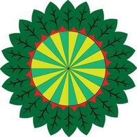 New Mandala Coloring Flower Design vector