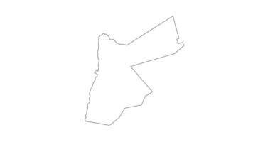 Jordan map sketch icon animation video