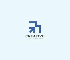 consulting business , arrow, modern and abstract  logo icon vector