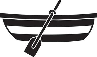 pescar barco logo icono negro y blanco vector
