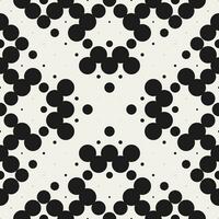 Abstract Monochrome Dot Vector Seamless Pattern Design