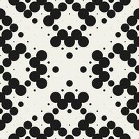 Abstract Monochrome Dot Vector Seamless Pattern Design