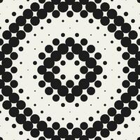 Abstract Monochrome Dot Vector Seamless Pattern Design