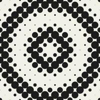 Abstract Monochrome Dot Vector Seamless Pattern Design