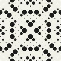 Abstract Monochrome Dot Vector Seamless Pattern Design