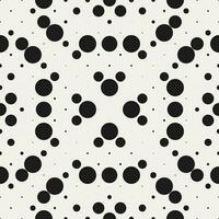 Abstract Monochrome Dot Vector Seamless Pattern Design