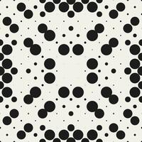 Abstract Monochrome Dot Vector Seamless Pattern Design