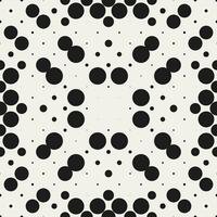 Abstract Monochrome Dot Vector Seamless Pattern Design