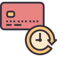 pay outline style icon vector