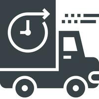 delivery glyph style icon vector