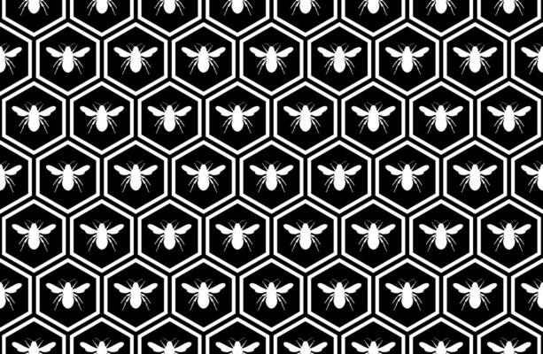 Seamless Honeycomb Shape Motifs Pattern, Beehive or Bee House Form, can use for Decoration, Ornate, Carpet Pattern, Fashion, Fabric, Textile, Tile, Mosaic, Wallpaper, Wrapping Cover, Background, etc.