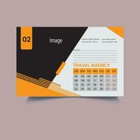 Table calendar design  2024 vector