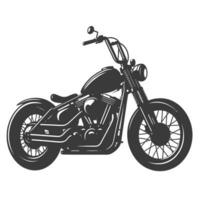 Street bobber motorcycle custom side view isolated on white vector