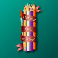 vistoso lápiz lápices de color vector