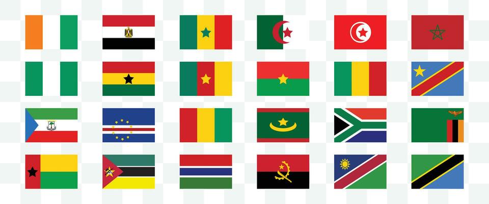 All Flags Of Africa Vector Art Icons And Graphics For Free Download 2024 Africa Cup Of Nations Participating Countries Flags In Africa Cup Of Nations 2024 Vector