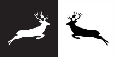 Illustration vector graphics of deer icon