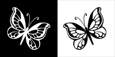 Illustration vector graphics of butterfly icon