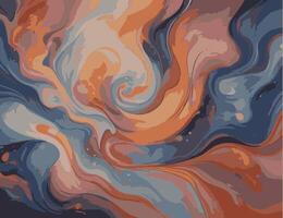 Colorful Flowing liquid Paint abstract art background vector