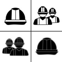 vector negro y blanco ilustración de construcción equipo icono para negocio. valores vector diseño.